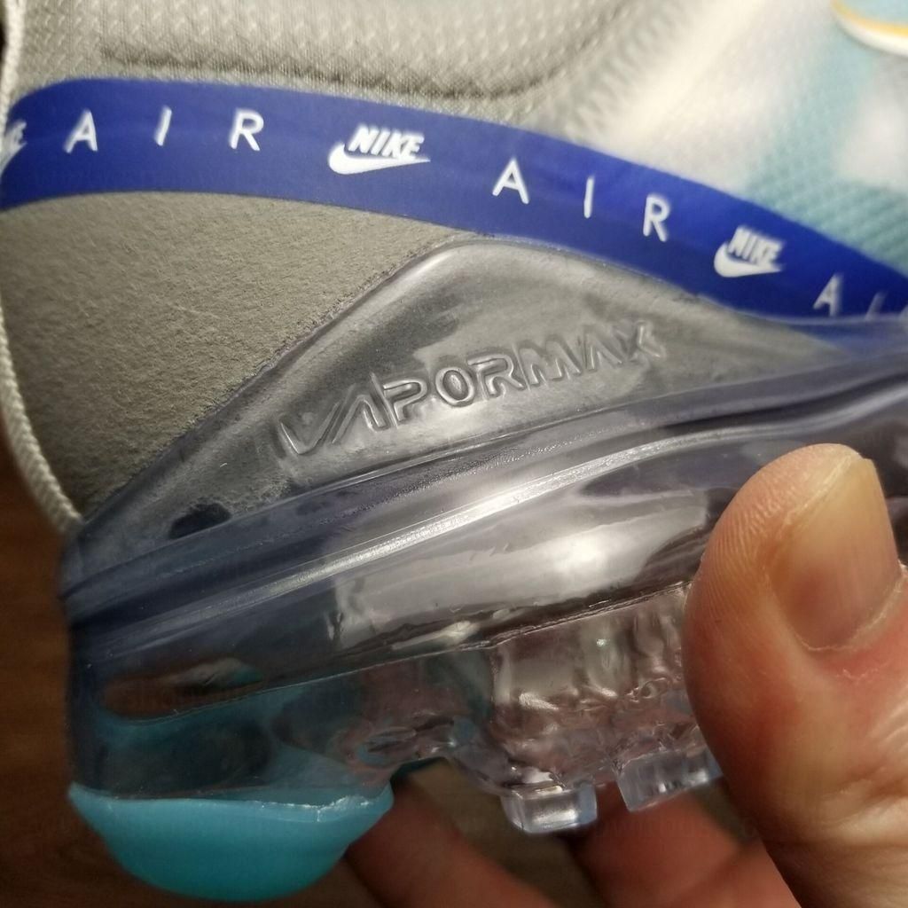 NikeAir VaporMax 2019 - White University/Gold Wolf Grey