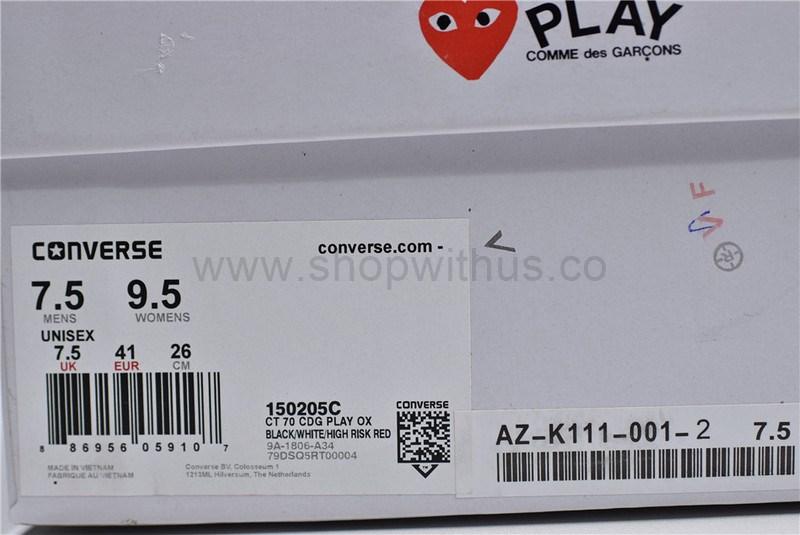 Comme des Garcons Play x Converse Chuck Taylor All-Star 70s Hi - White