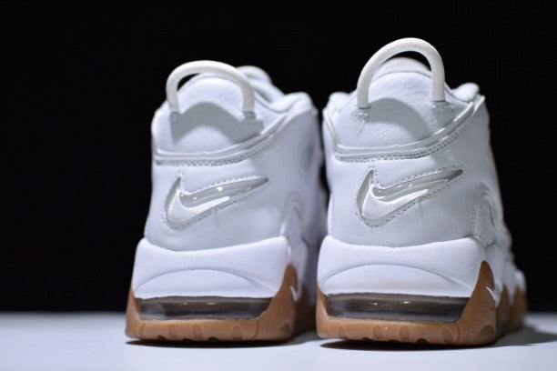 NikeAir More Uptempo Mid Basketball Shoe - White Gum