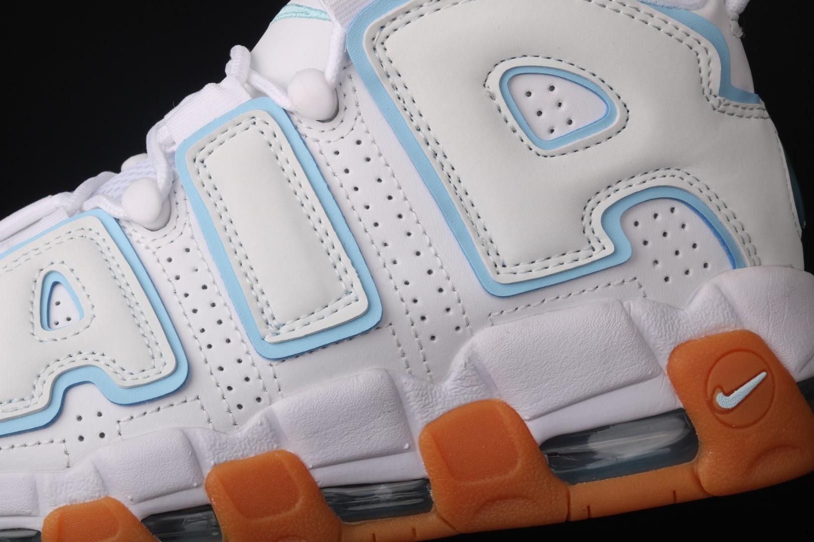 NikeUnisex Air More Uptempo - White Aqua Gum