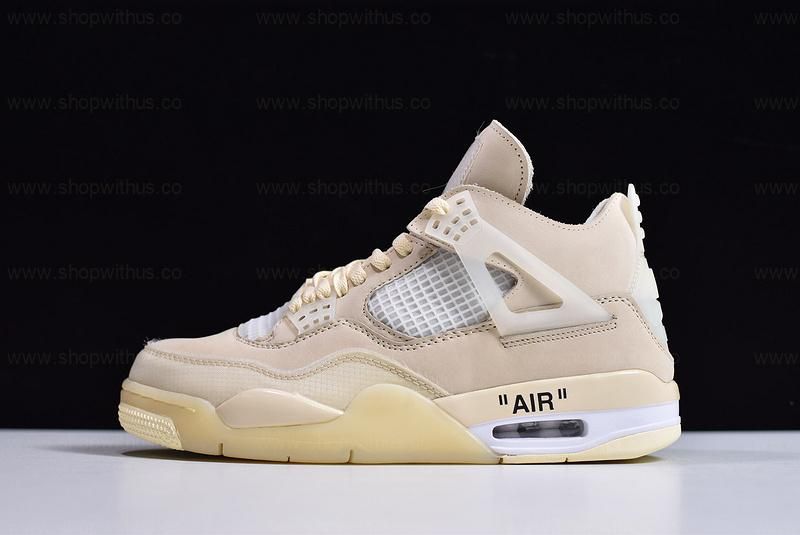 Off-White™ x Air Jordan 4 AJ4 Retro  - Sail