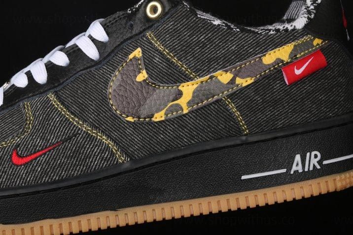 NikeAir Force 1 AF1 Low - Camo Denim