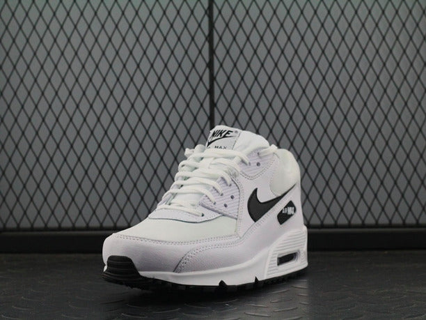 NikeUnisex Air Max 90 Essential Running Shoe - White/Black/White