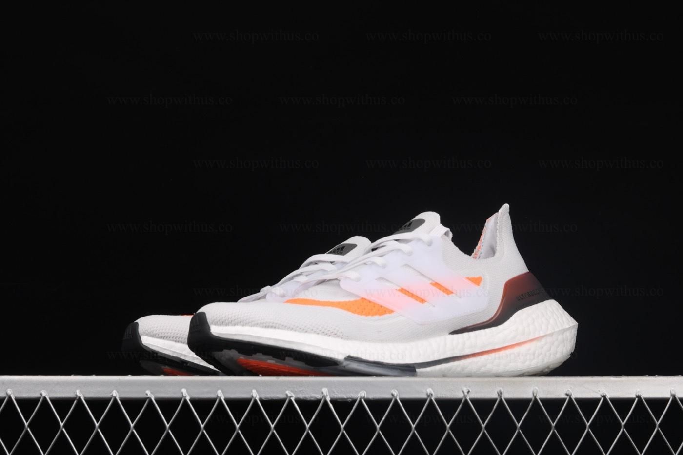 adidasMen's Ultraboost 21 - Grey Screaming Orange
