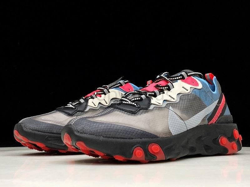 NikeMen's React Element 87 - Blue Chill/Solar Red