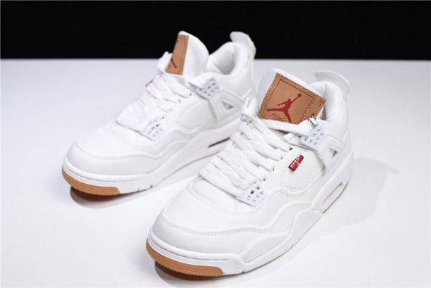 Levi's x Air Jordan 4 AJ4 Retro (Levi's Tag) - White Denim