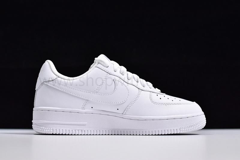 (Real Leather)NikeAir Force 1 AF1 07 - Triple White