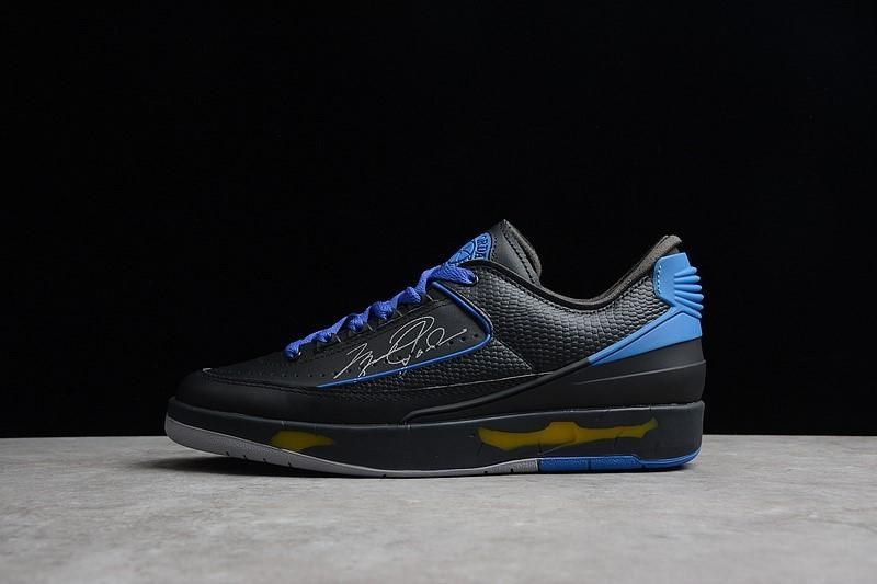 Off-White x Air Jordan 2 AJ2 Retro Low - Black Blue