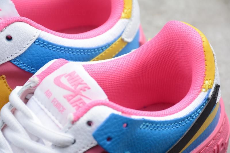 NikeUnisex Air Force 1 AF1 Shadow - White/Pink