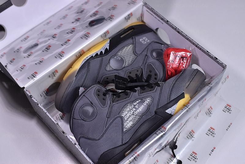 Off-White™ x Air Jordan 5 AJ5 - Black