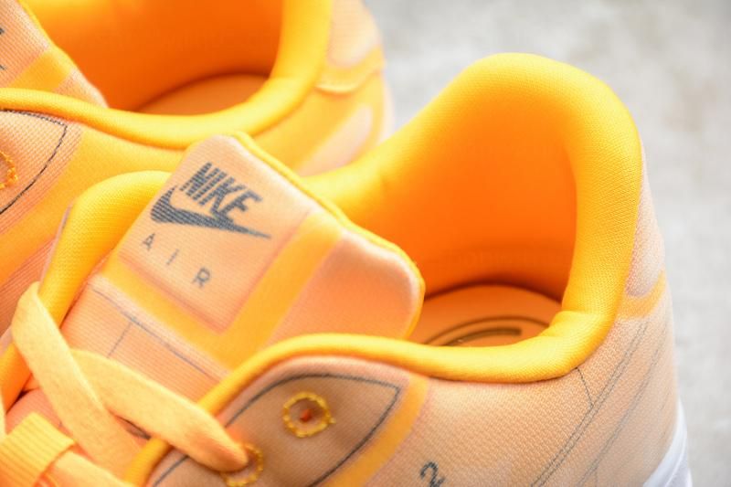 NikeUnisex Air Force 1 AF1 Low 07 LX  Blueprint - "Laser Orange