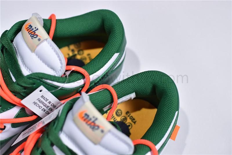 Off-White x NikeSB Dunk Low - Pine Green