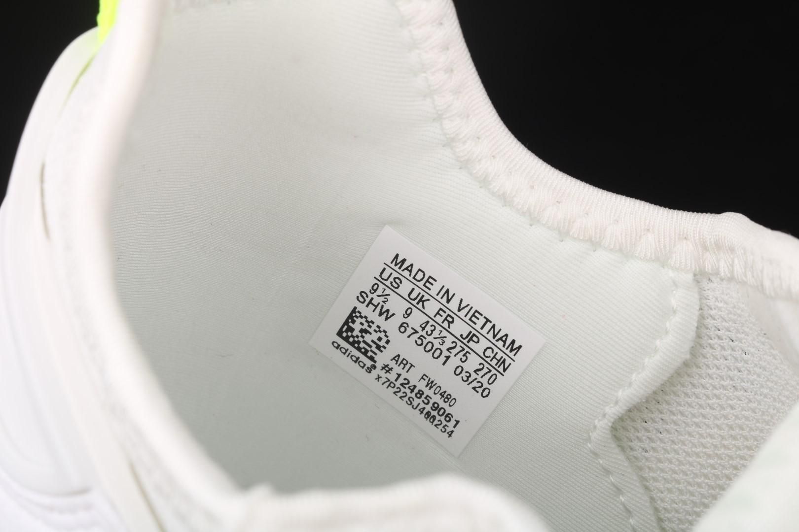 adidasMens ZX 2K Boost - Cloud White/Solar Yellow