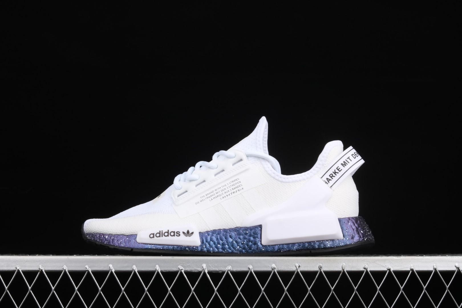 adidasMens NMD R1 V2 - White Speckled