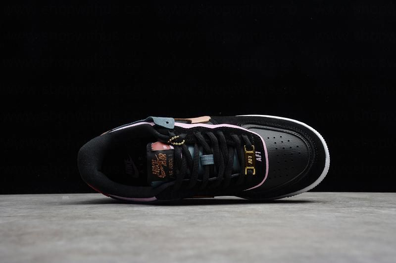 NikeUnisex Air Force 1 AF1 Shadow - Black Metallic