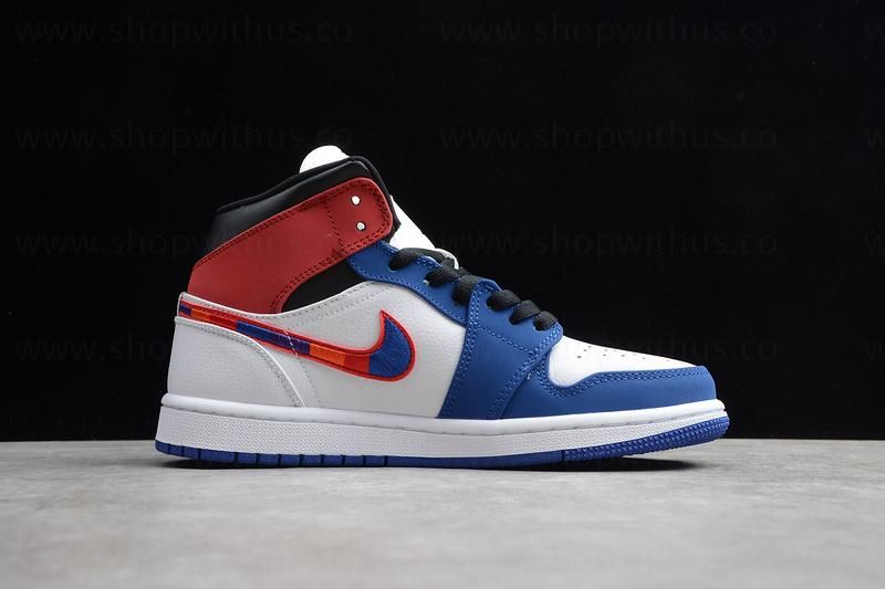 Air Jordan 1 AJ1 Mid - Multicolored Swoosh