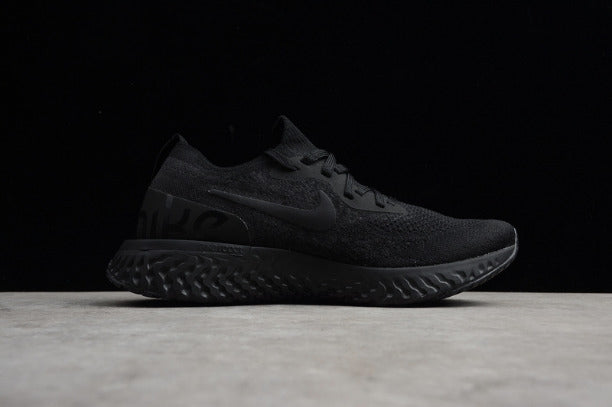 NikeUnisex Epic React Flyknit Running Shoes - Triple Black