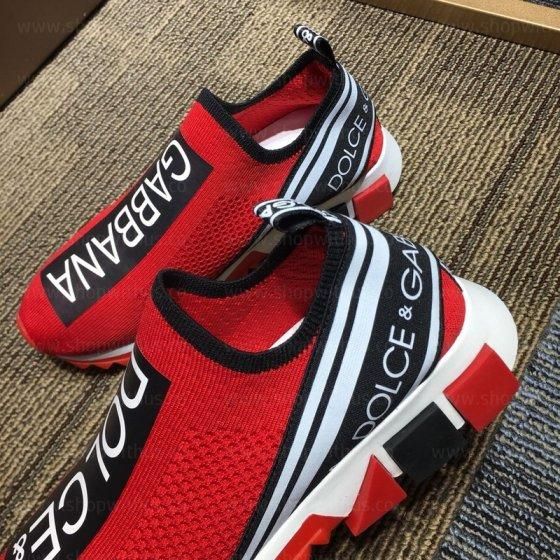 Dolce & Gabbana Sorrento Logo trainer - Red Black