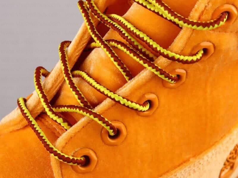 Off White xTimberland Velvet Boots - Orange