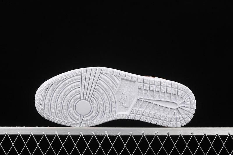 Air Jordan 1 AJ1 Low White/Metallic Gold