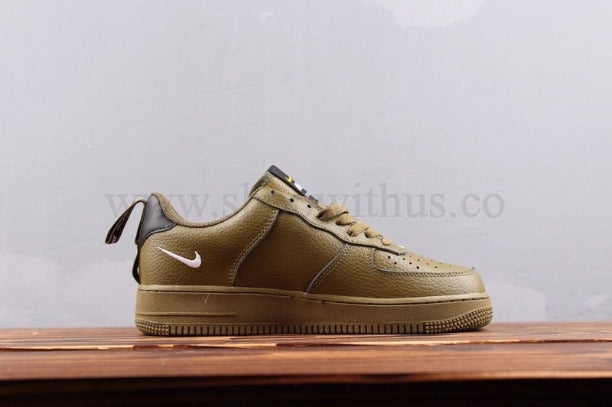 NikeUnisex Air Force 1 AF1 Low Utility - Olive Canvas