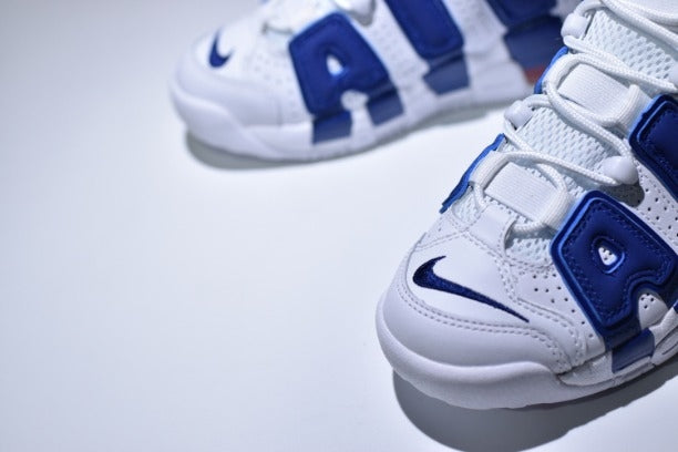 NikeAir More Uptempo Mid Basketball Shoe - Knicks