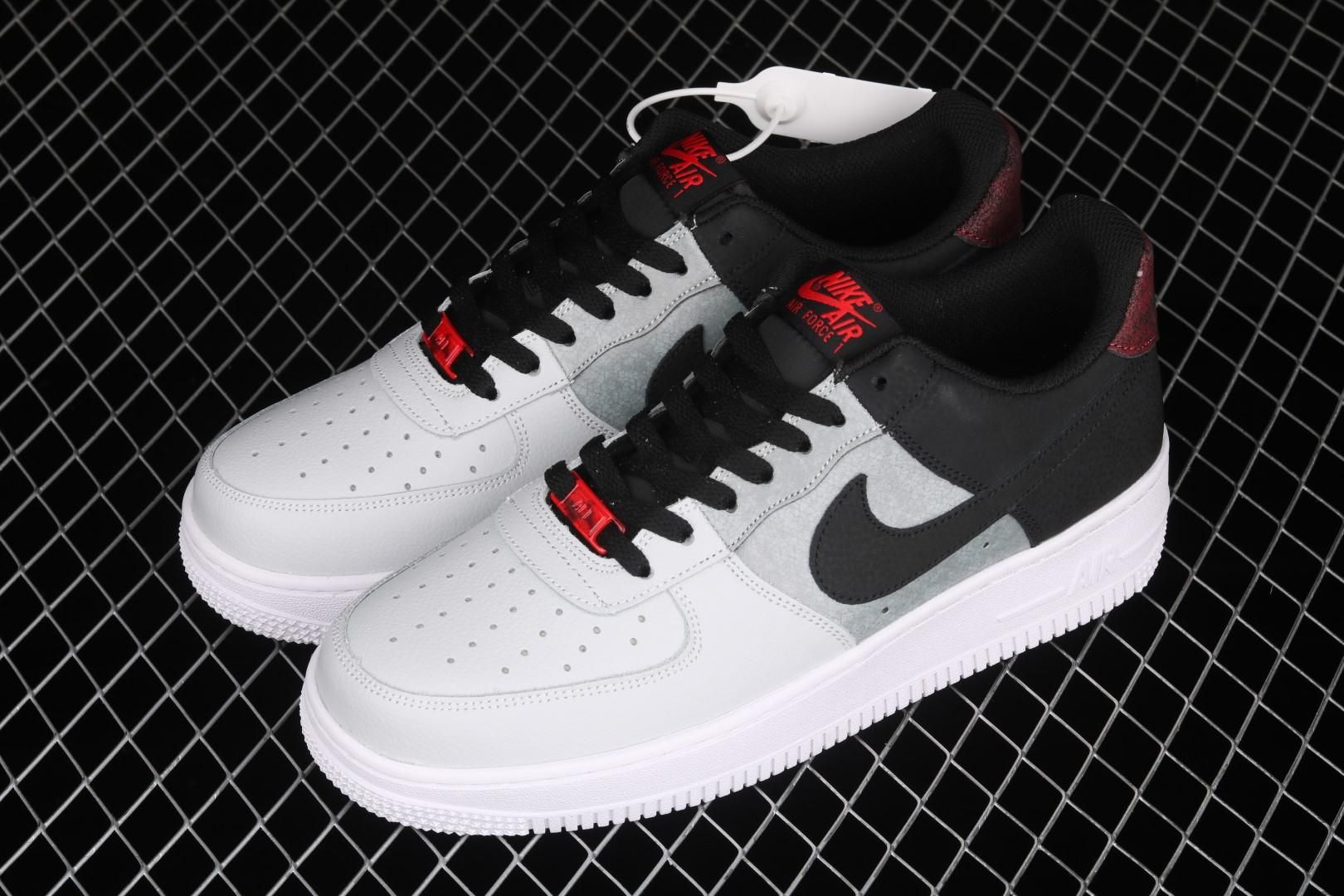 NikeUnisex Air Force 1 AF1 Low - Black Smoke Grey