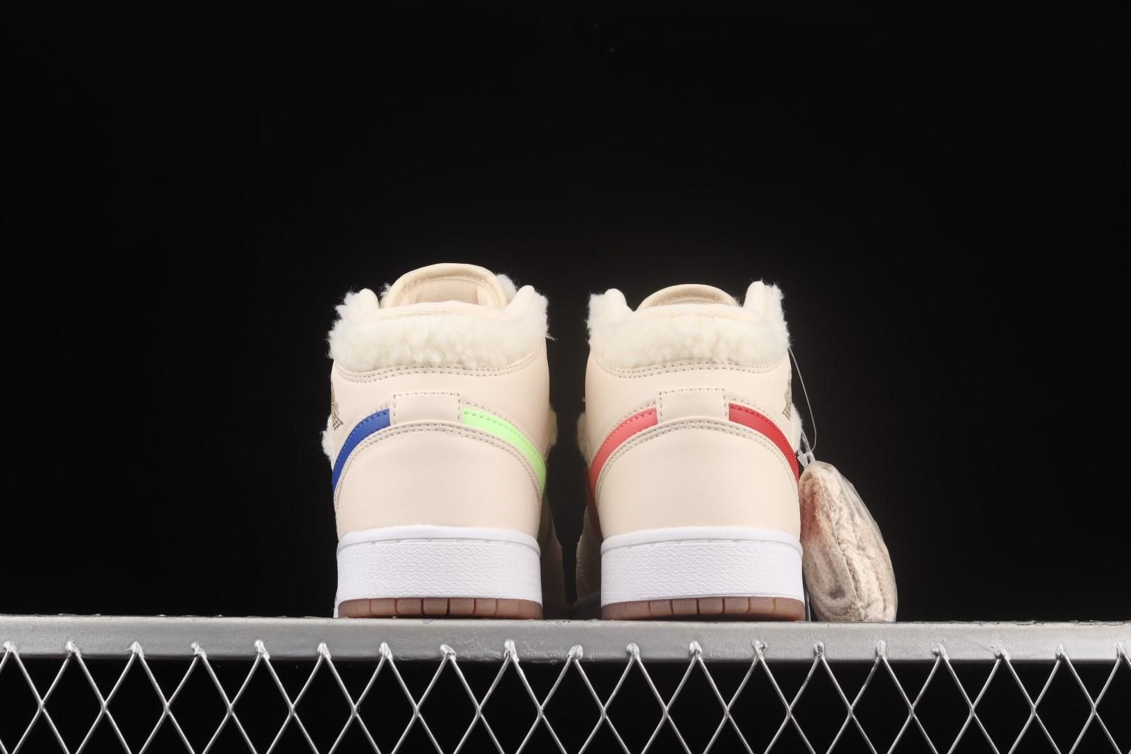 Air Jordan 1 AJ1 Mid - Fleece Pearl White