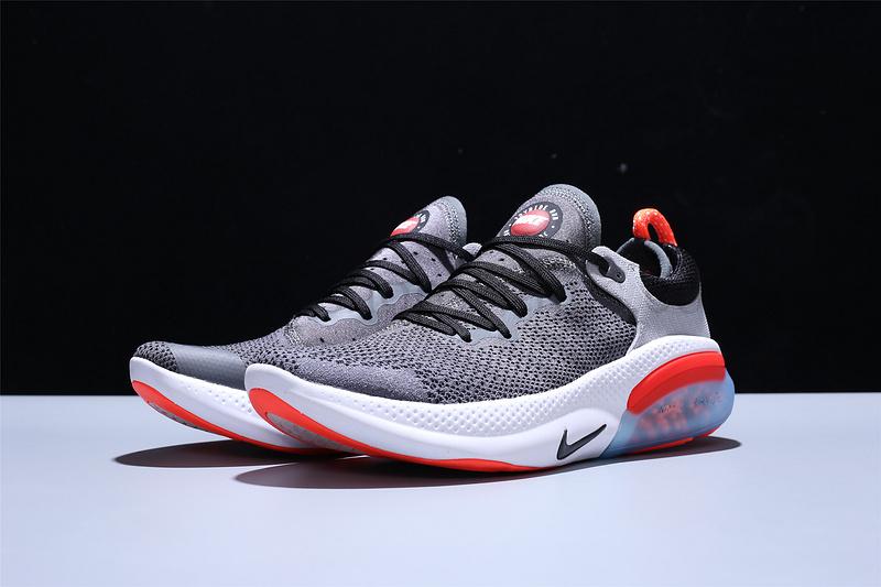 NikeMen's Joyride Run Flyknit - Dark Grey/Bright Crimson