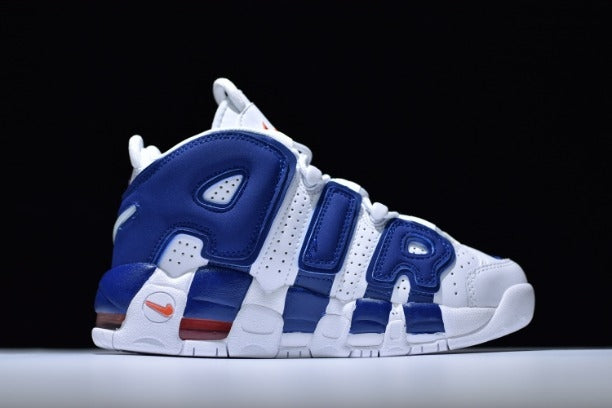 NikeAir More Uptempo Mid Basketball Shoe - Knicks