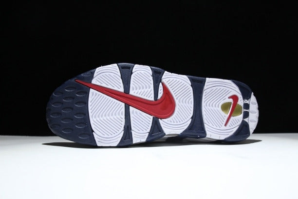 NikeAir More Uptempo Mid Basketball Shoe - Olympic