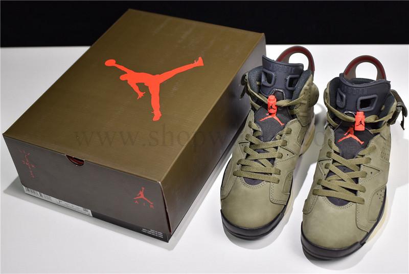 Travis Scott x Air Jordan 6 AJ6 - Medium Olive
