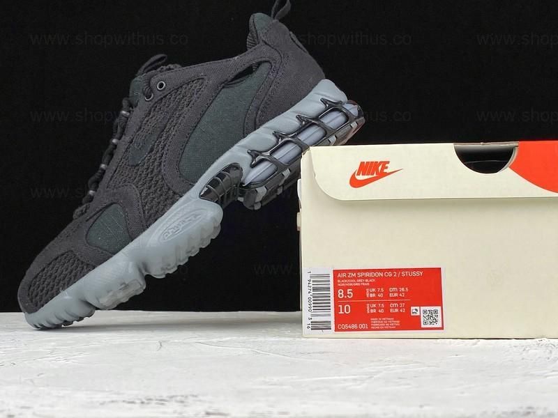 Stussy x NikeAir Zoom Spiridon Cage 2 - Black Ash