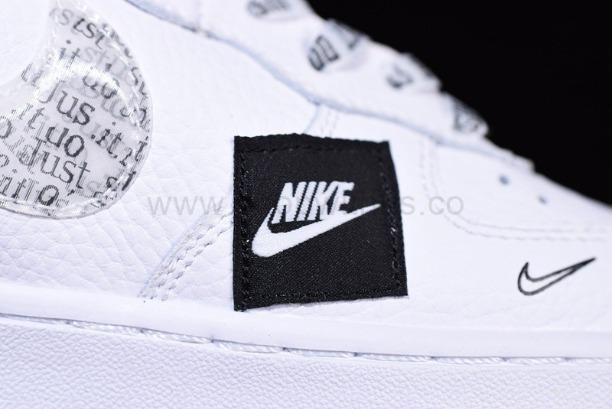 NikeMena Air Force 1 AF1 Mid 07 Just Do It - White