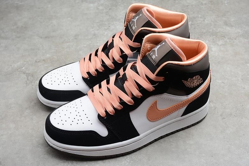 Unisex Air Jordan 1 AJ1 Mid -  Peach Mocha