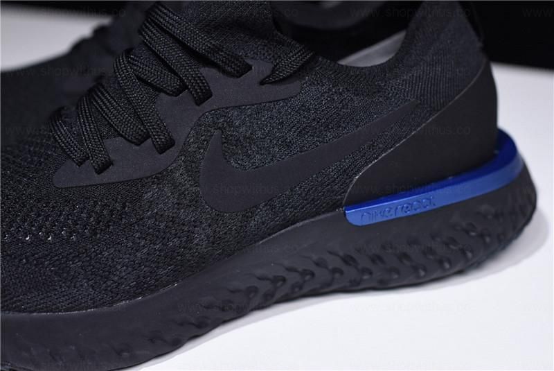 NikeUnisex Epic React Flyknit - Black/Racer Blue