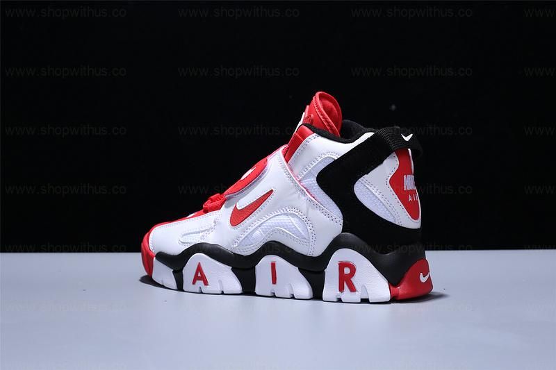 NikeAir Barrage Mid QS - White/Red/Black