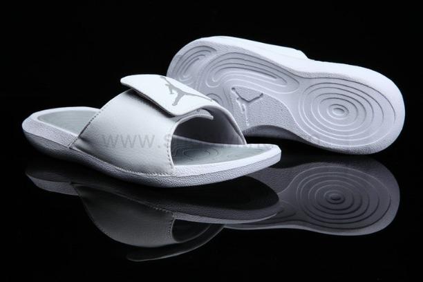 Air Jordan Hydro 6 Slide - White/Pure Platinum