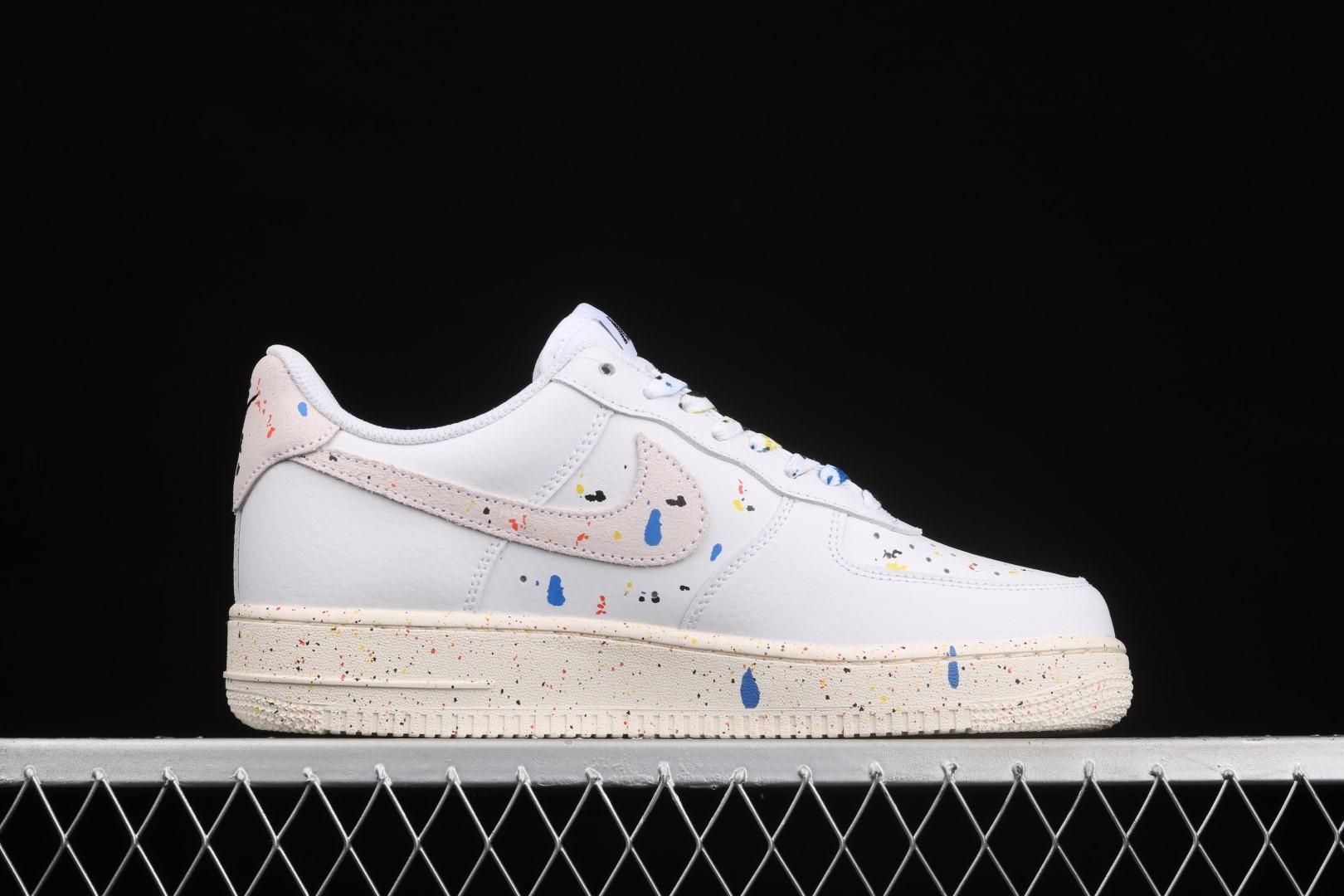 NikeUnisex  Air Force 1 AF1 Low '07 LV8 - Paint Splatter/White