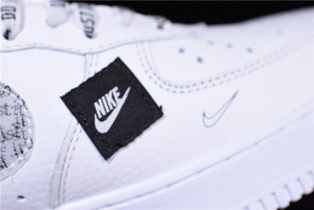 NikeUnisex Air Force 1 07 Just Do It Pack  - White