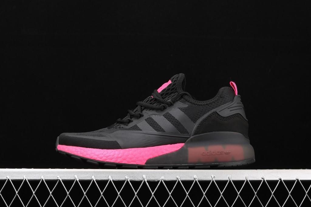 adidasUnisex ZX 2K Boost - Core Black/Shock Pink