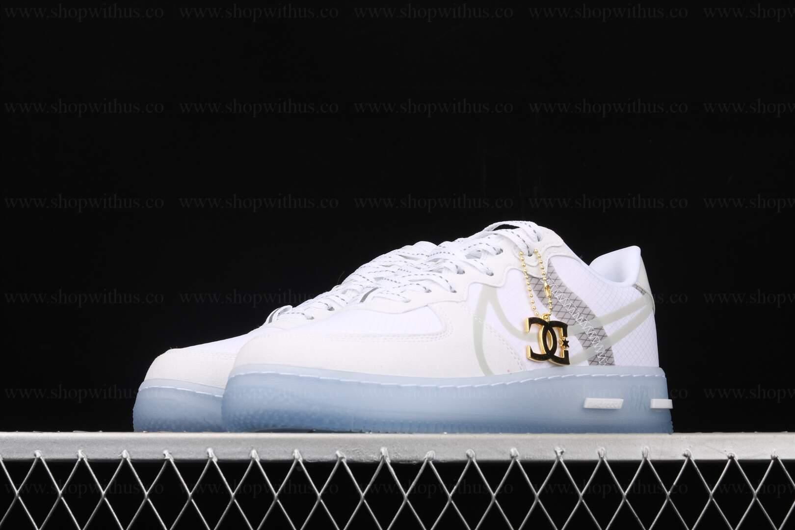 NikeAir Force 1 AF1 React - White Light Bone