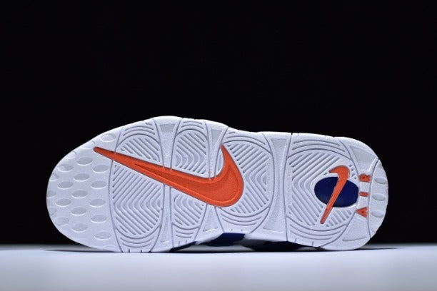 NikeAir More Uptempo Mid Basketball Shoe - Knicks