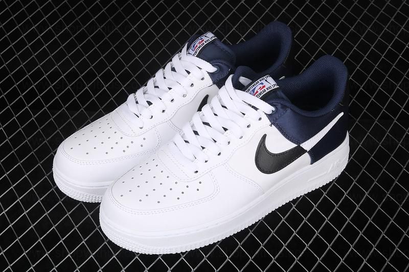 NikeAir Force 1 AF1 Low NBA City Edition - White Navy