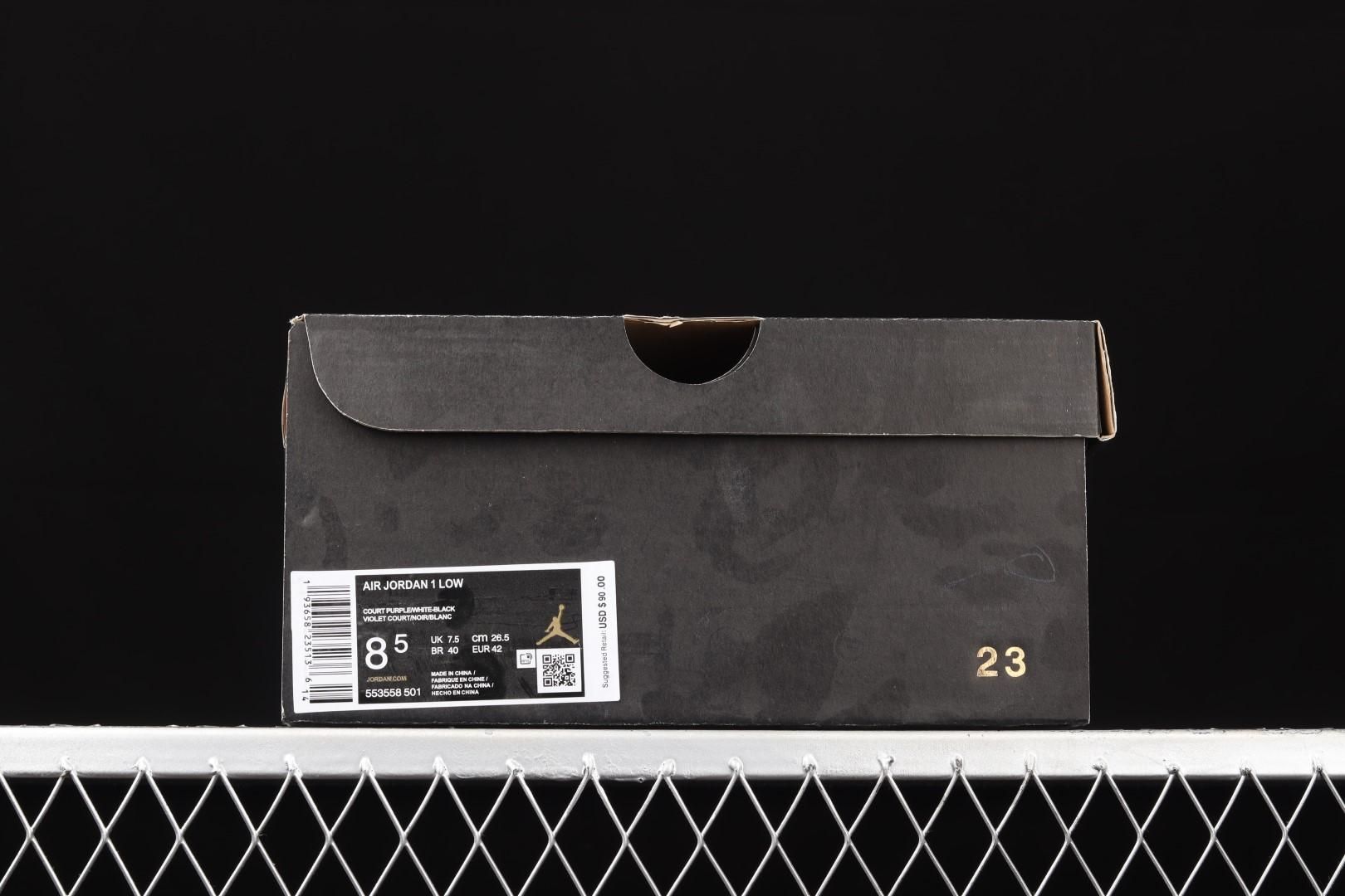 Air Jordan 1 AJ1 Low - Court Purple/Black