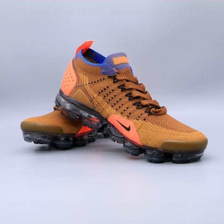 NikeAir VaporMax Flyknit 2 - Golden Beige/Racer Blue