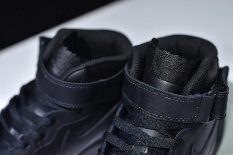 NikeUnisex Air Force 1 AF1 Mid - Triple Black