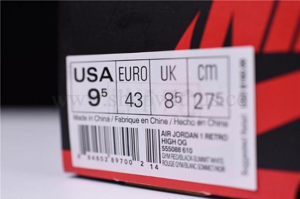 Air Jordan 1 AJ1 Retro High - Bred Toe