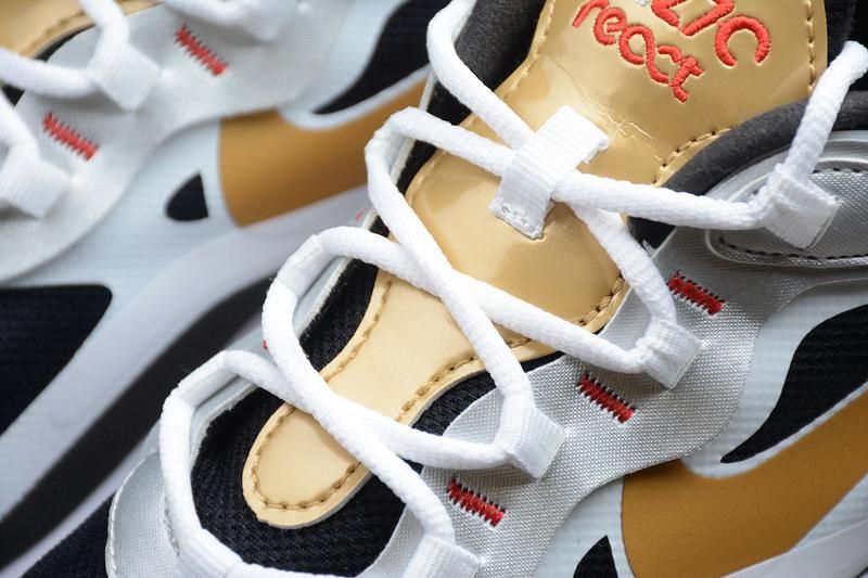 NikeUnisex Air Max 270 React - Vast Grey Metallic Gold