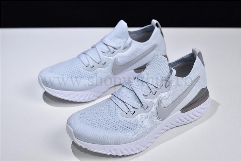 NikeMen's Epic React Flyknit 2 - Pure Platinum